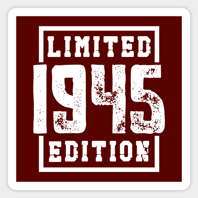 1945 Limited Edition Sticker by colorsplash